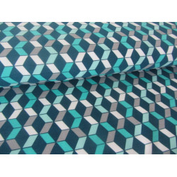 Sweat - 3D Grafische Muster in petrol mint